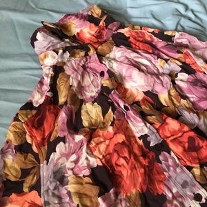 Cute floral long sleeve top